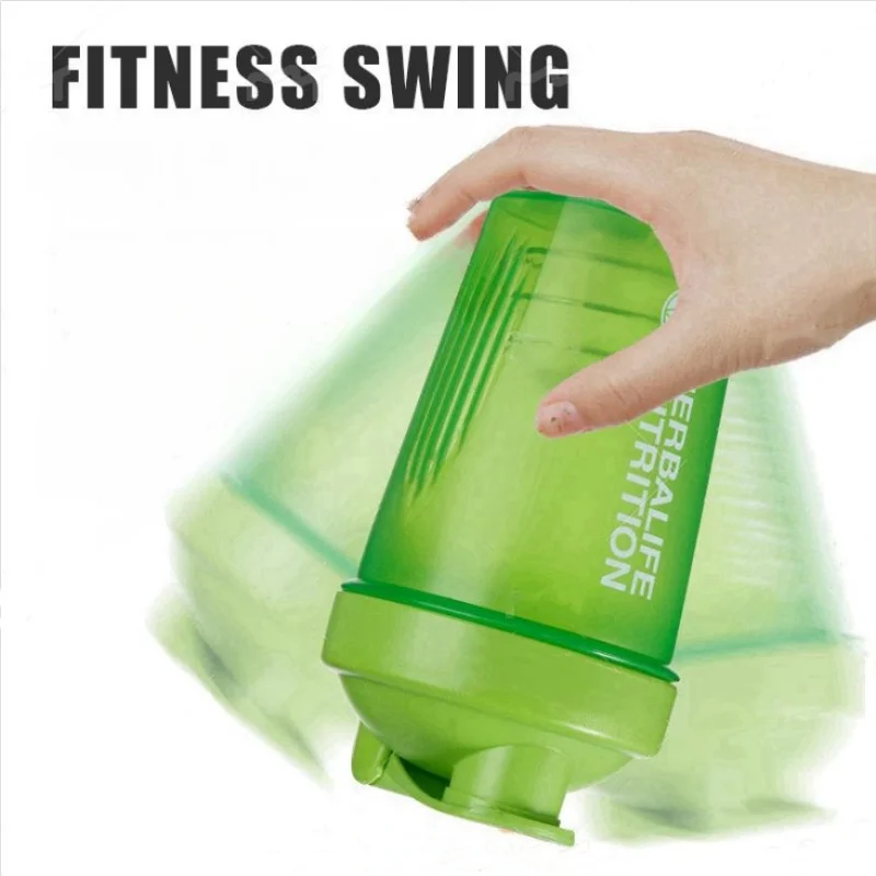 Sport Shaker Bottle 400Ml Whey Protein Powder Mixing Bottle Leak-Proof Sport Fitness Gym Shaker Outdoor Plastic Drink Bottle