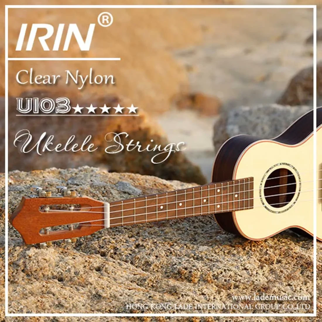 IRIN senar Ukulele profesional senar nilon bening hitam senar Ukulele warna-warni Aksesori suku cadang instrumen senar