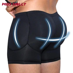 Men Padded Underwear Briefs Boxers Butt Booster Lifting Hip Enhancer 4 Detachable Pads Body Shaper Slimming Shorts