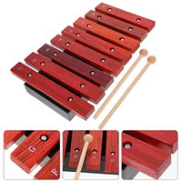 Eight-note Piano Xylophone Sticks for Toddler Musical Instruments Knocking Toy Kids Wooden