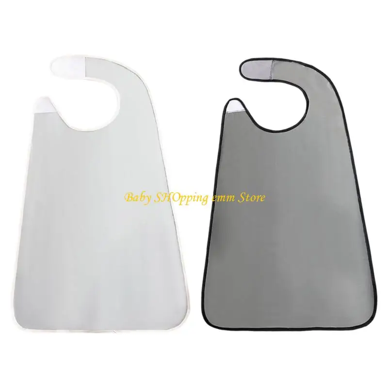 

23GD Waterproofing Adult Dining Bib Scarf for Elderly Comfortable Reusable Clothing Protector Fashionable