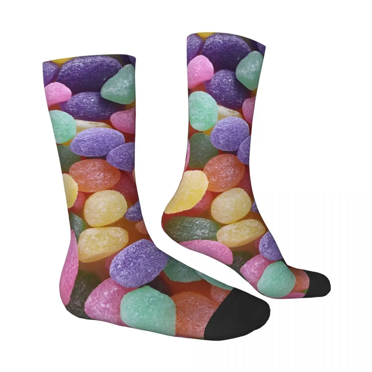 قوس قزح كاندي الجوارب جوارب مضحكة الشتاء المضادة للانزلاق النساء الرجال الجوارب الدافئة لينة نمط تسلق الجوارب