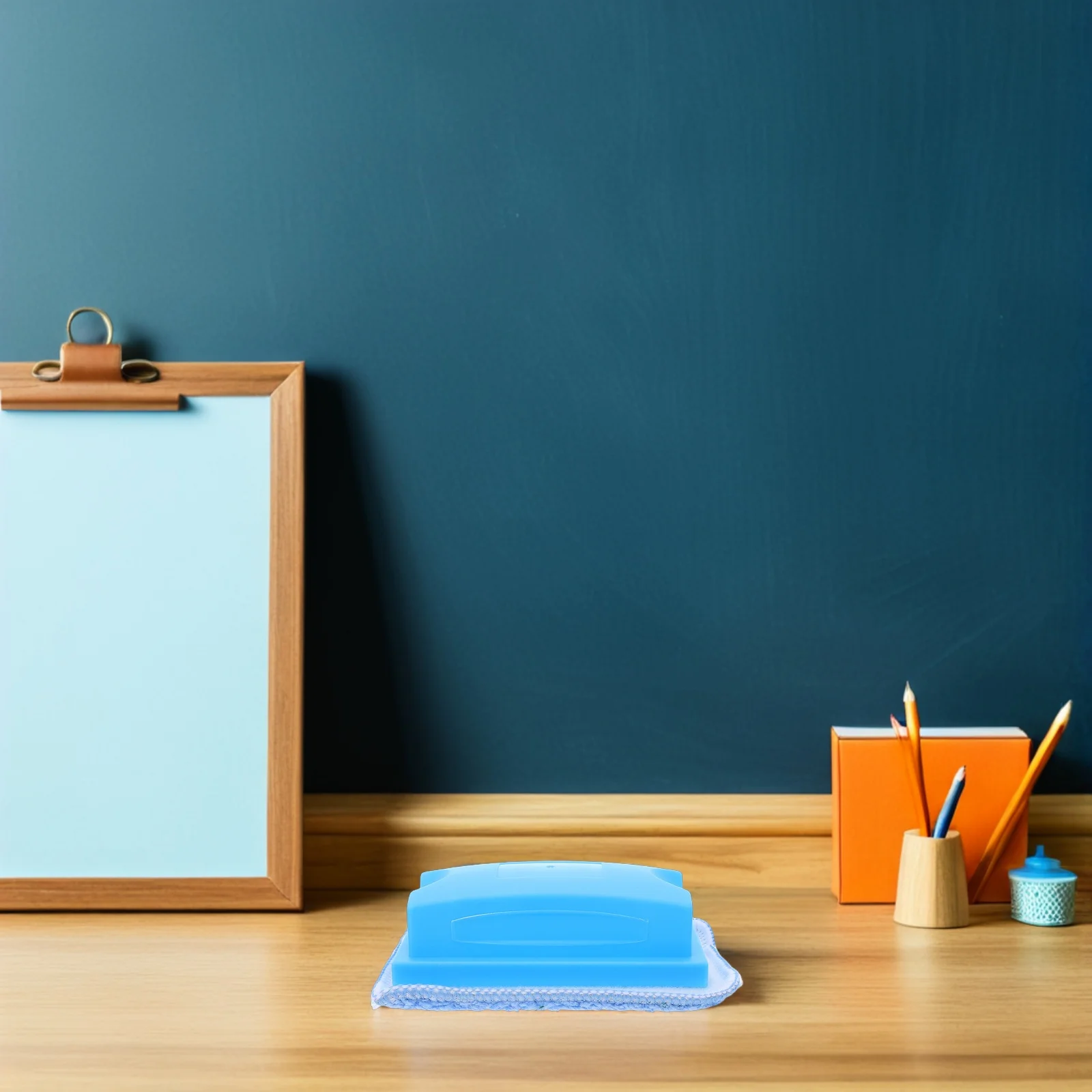 Gommes à sec sans poussière pour tableau noir, 2 pièces, avec tampon lavable remplaçable, tissu absorbant l'eau pour salle de classe, école et bureau
