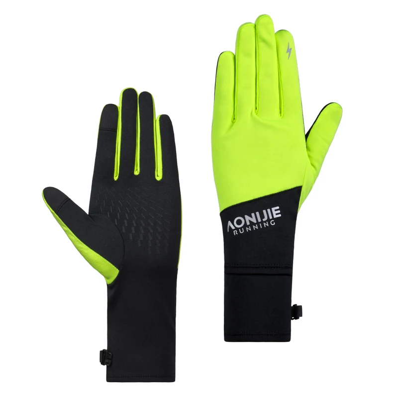 

AONIJIE Sports Running Gloves with Watch Visibility Hole Breathable Lightweight for Mountain Hiking Cycling Bike Glove M61