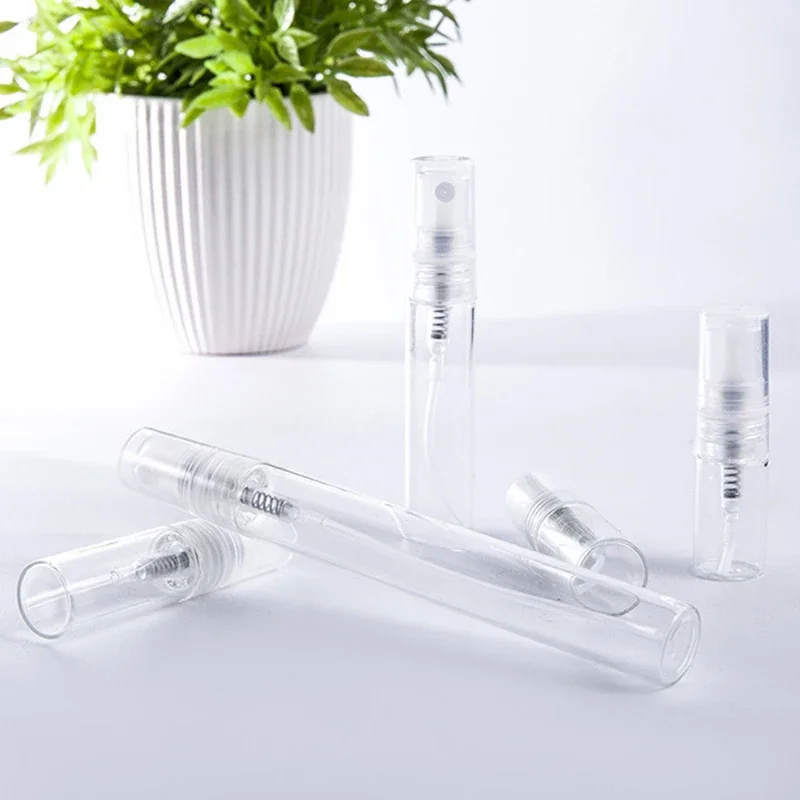 8pcs/lot  2ml 3ml 5ml 10ml mini Protable glass spray perfume bottle, small Refillable sample perfume atomizer bottles