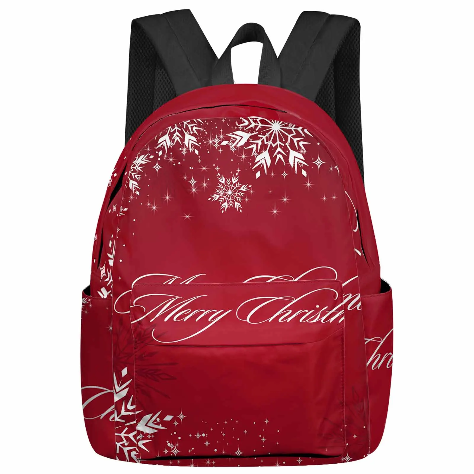 

Christmas Star Snowflake Backpacks Teenagers Student School Bags Men Women Travel Mochila