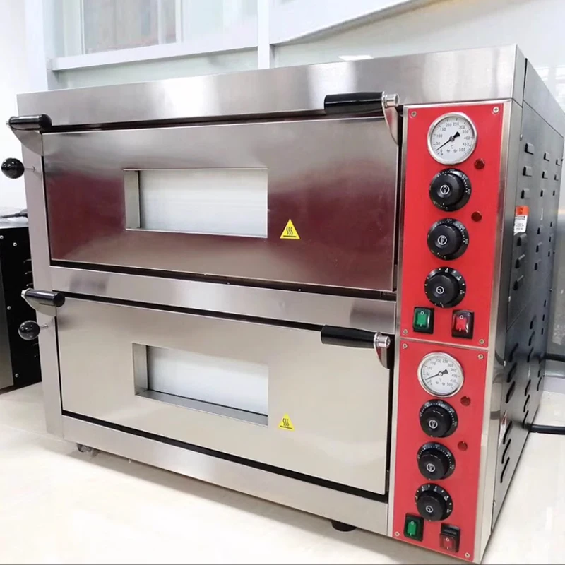 Pizza Oven 500 Degree Commercial Professional Single-Layer Baking Electric Bread Double Large Food Equipments Toast