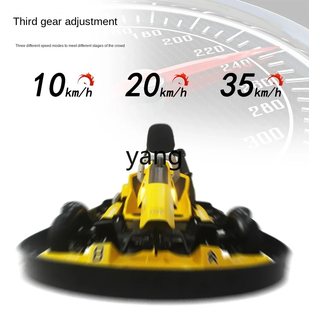 YJQ ملعب بلازا كارت كهربائي تجاري للأطفال البالغين بأربع عجلات سباق السيارات في الهواء الطلق