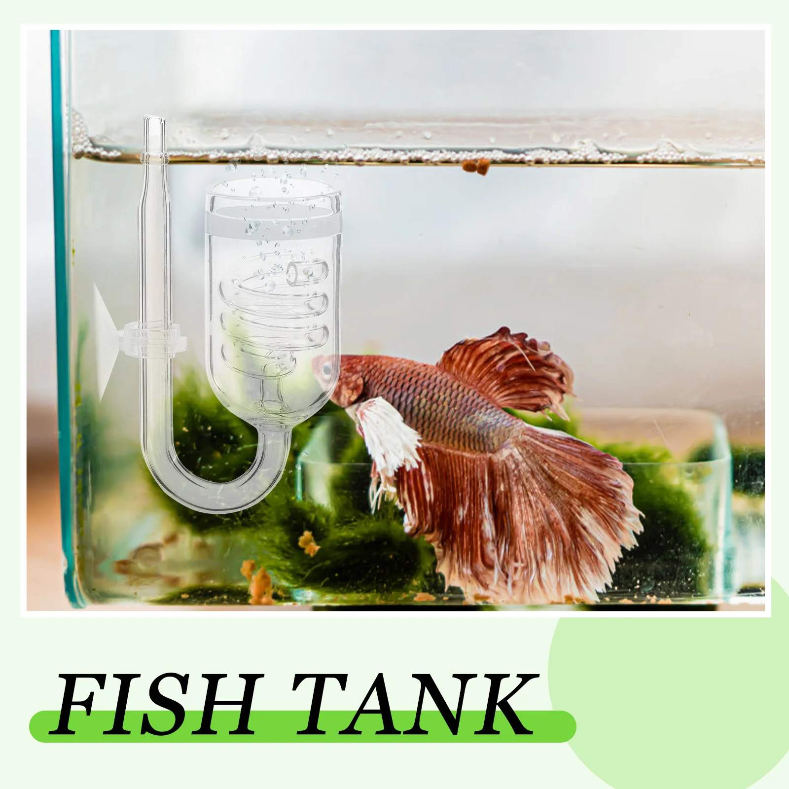 

1Set Transparent Co2 Fish Tank Diffuser Environmentally Safe Material Long Serving Life Diffuser Co2