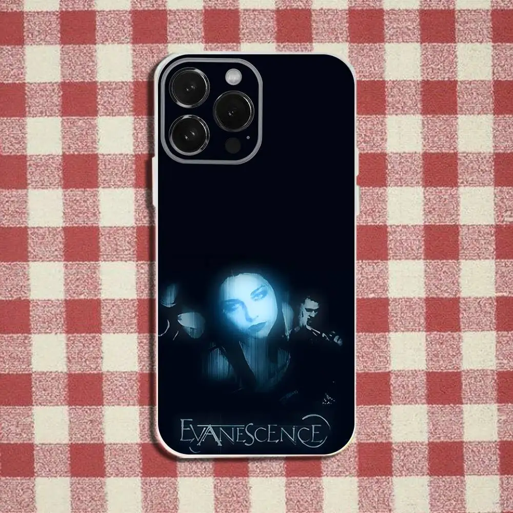 حافظة هاتف Evanescence Amy Lee لهاتف iPhone 16,15,14,13,12,11 Pro,Max,Plus,X,XS,XR,SE,سيليكون شفاف صغير ناعم