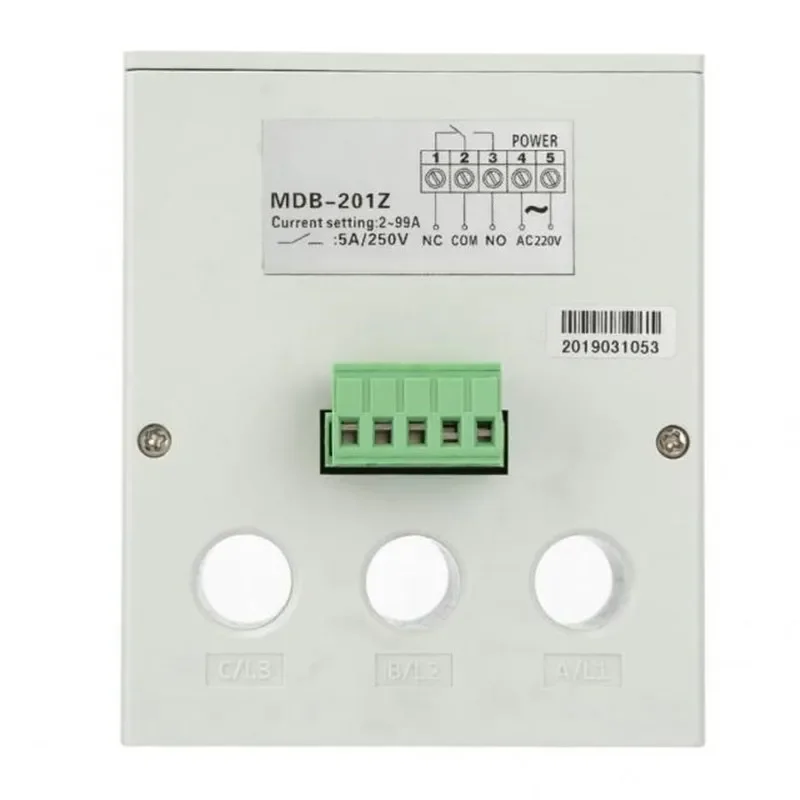 1PC220/380V AC Digital Electric Motor Protector 2-99A Overload Phase Loss Protector with Display MDB-201Z Motor Protection Relay