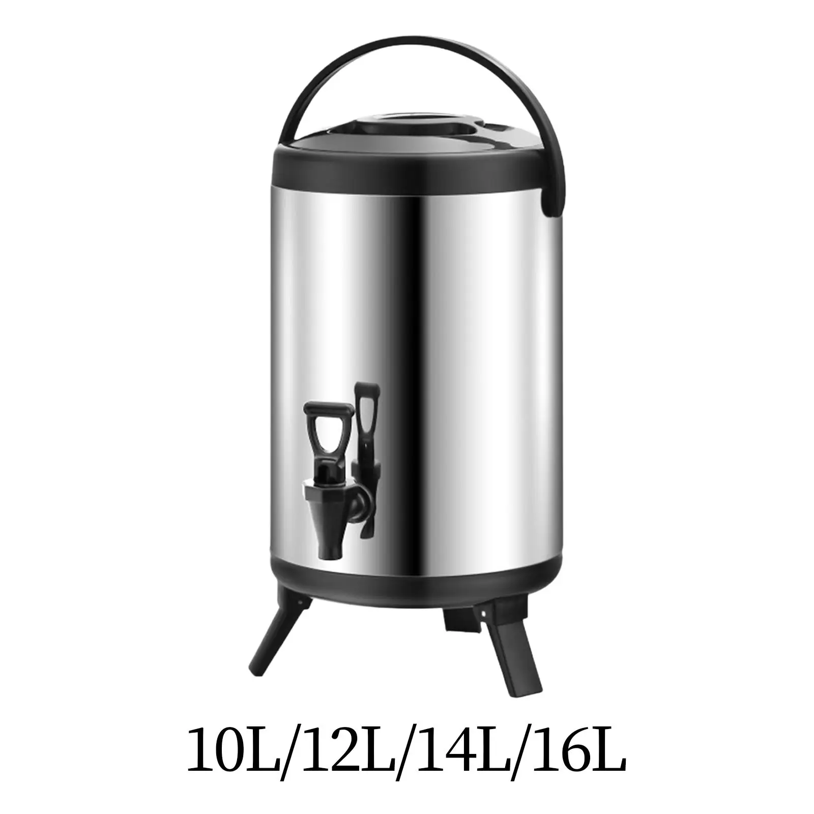 Insulated Tea Barrel Double Layer Beverage Dispenser for Home Coffee Milk