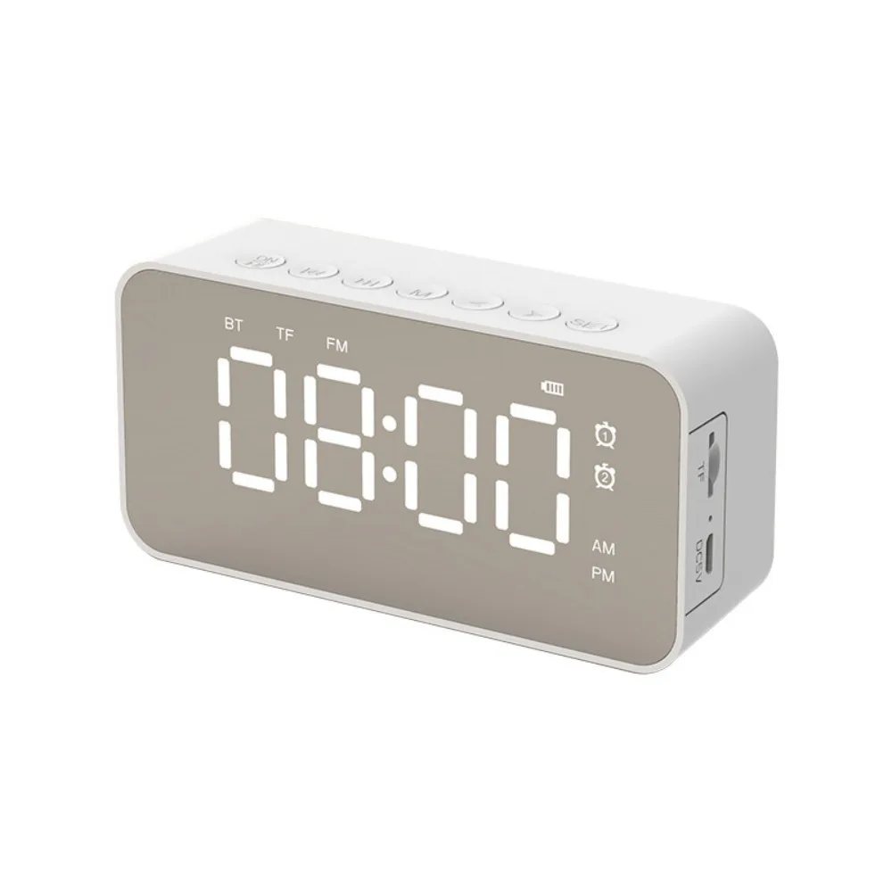 

Multifunctional Digital Display Bluetooth Speaker Mini Portable Alarm Clock Stereo Sound Music Player Desktop