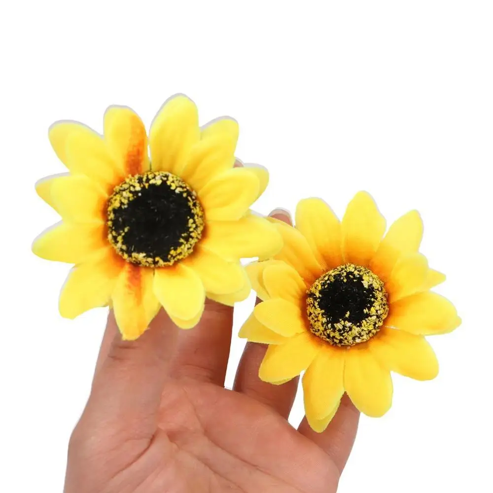 

Cloth Simulation Flower Hair Clip Korean Style Bohemian Style Sunflower Hairpin Barrettes Seaside Vacation Headwear