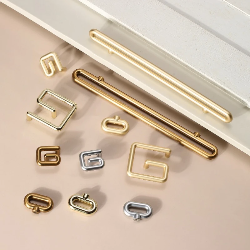New Chinese Style Furniture Handles Golden Handles for Cabinets and Drawers Hardware Fitting Wardrobes Cabinets Door Handle