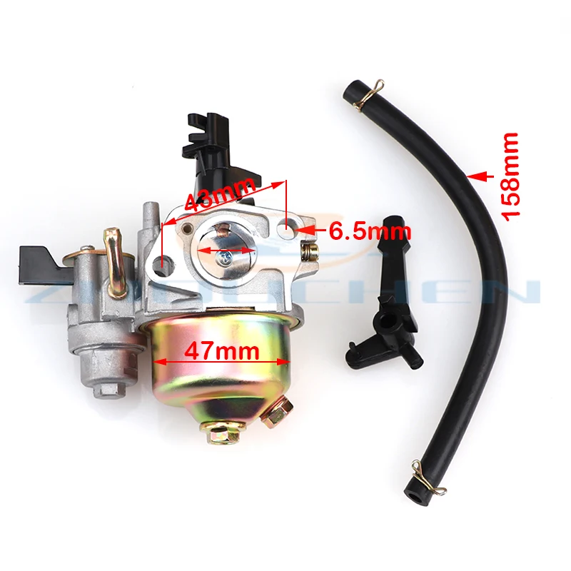 Carburetor Carb Fit for Honda GX160 GX168F GX200 5.5HP 6.5HP + Fuel Pipe Gasket Engine Carburetor for Motoblock Dropshipping