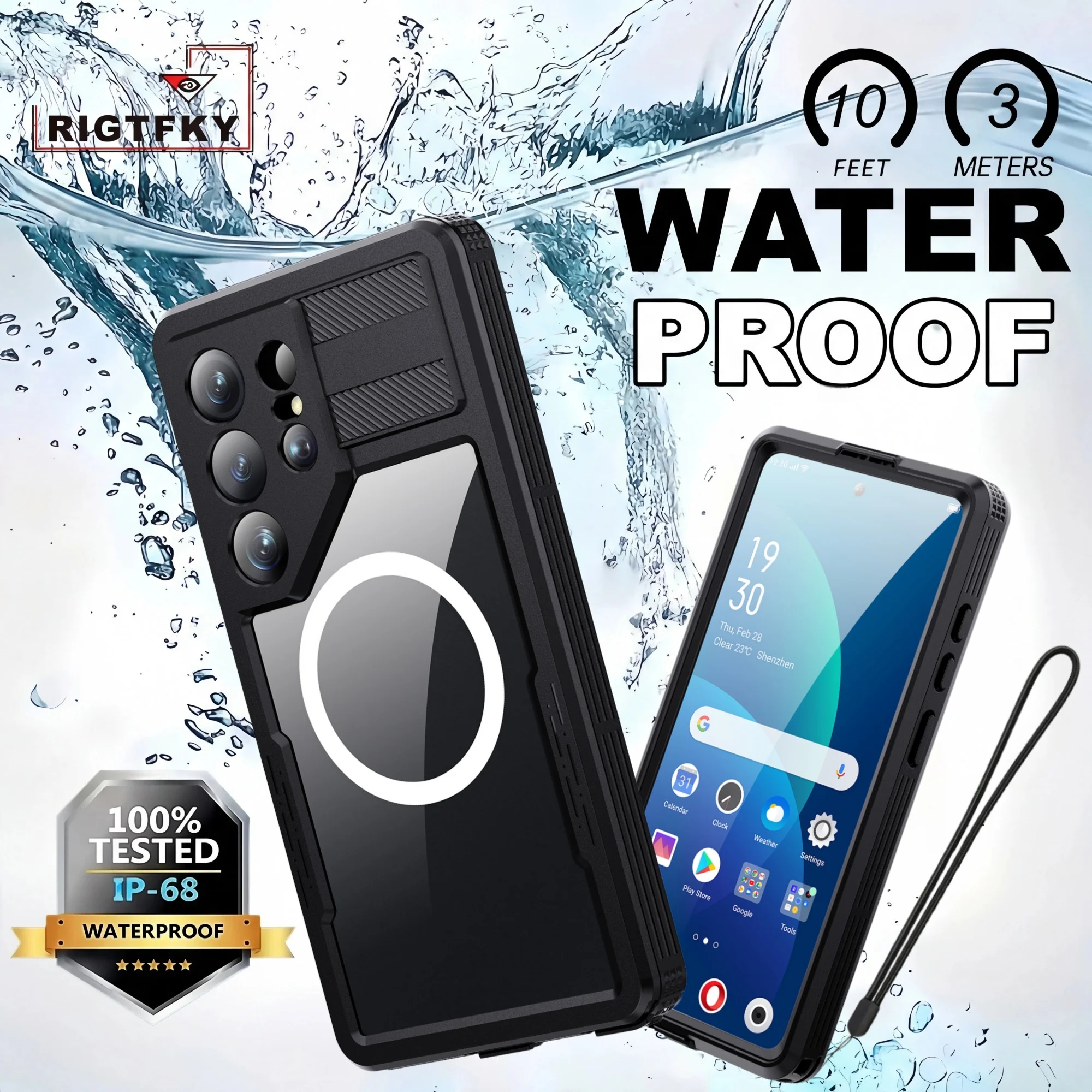

IP68 Waterproof Case For Samsung Galaxy S26 Ultra S25 S24 Plus Shockproof Armor Full Protective Snorkeling Swimming diving Cover