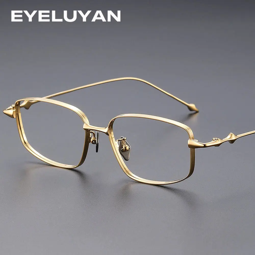 

Новинка 2025 года, оправа для оптических очков для мужчин и женщин, корейская оправа для очков, титановые очки, ретро оправа для очков по рецепту для близорукости A707