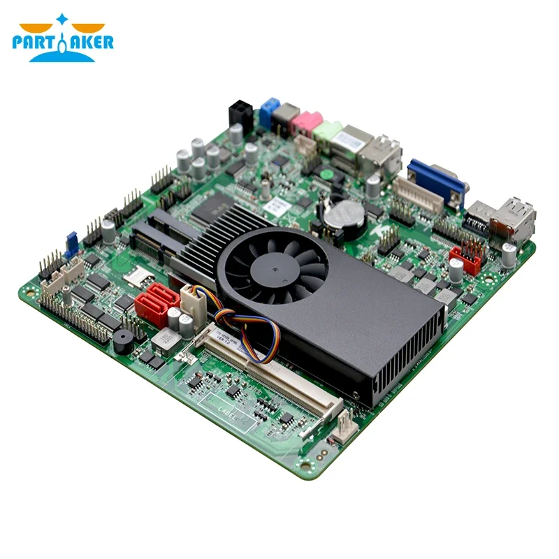 Partaker Thin ITX Motherboard ITX-M105_I516L Intel Core i5 3210M Processor VGA LVDS Dual HD-MI Mini ITX Mainboard