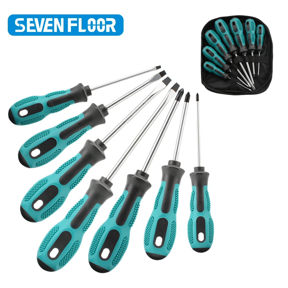 6/7/9pcs Repair Tool Set-Magnetic Precision Screwdriver Kit with Phillips and Flat Head, Non-Slip Handle, Screwdriver Tool Set