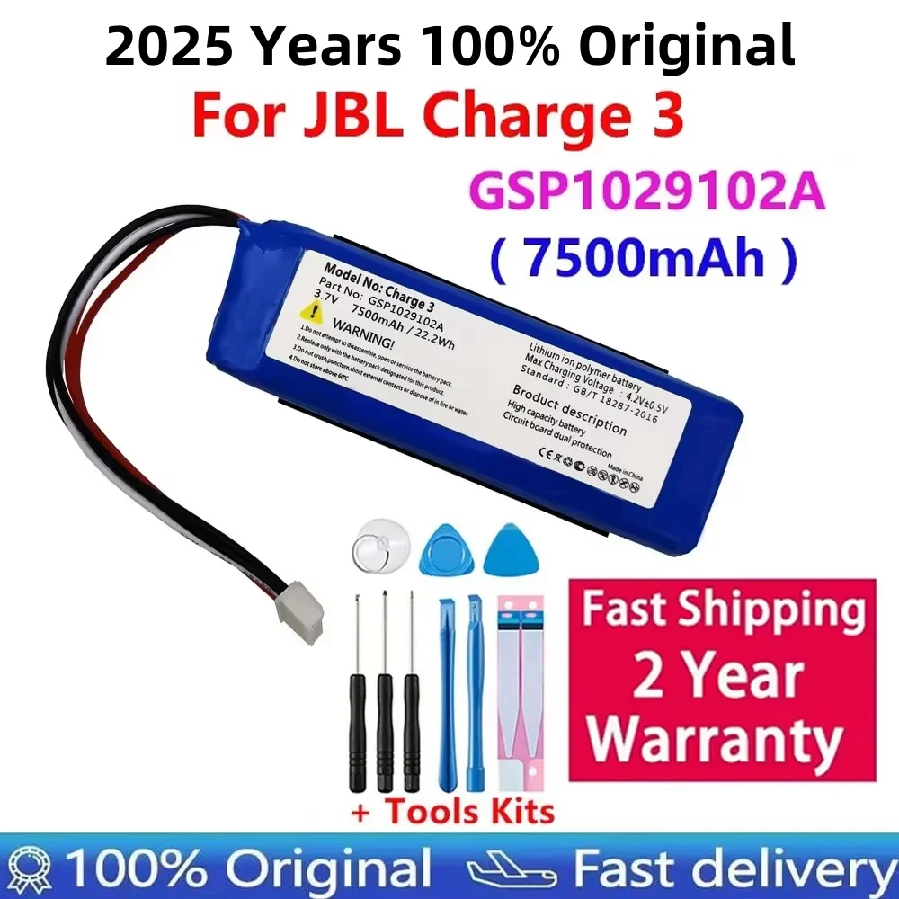 

Original New GSP1029102A For JBL Charge 3 CS-JML330SL 7000mAh Replacement Loudspeaker Speaker Battery Batteria Batteries Akku