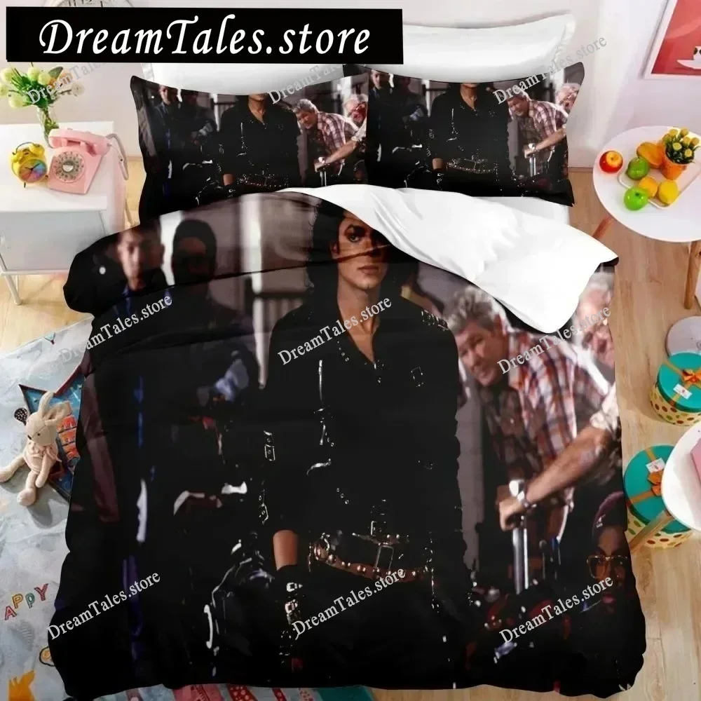 

3D Printed Michael Jackson Bedding Set Boys Girls Twin Queen Size Duvet Cover Pillowcase Bed Kids Adult Home Textileextile369