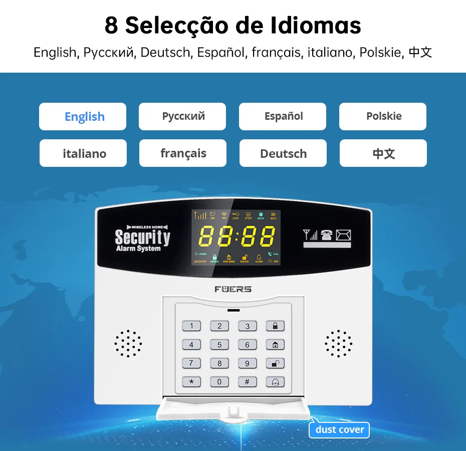 Go Tuya-sistema de alarma antirrobo inteligente, WIFI, 4G, GSM, 433MHZ, inalámbrico, enlace de zona con cable a Alexa, Google, Sensor de movimiento, cámara IP