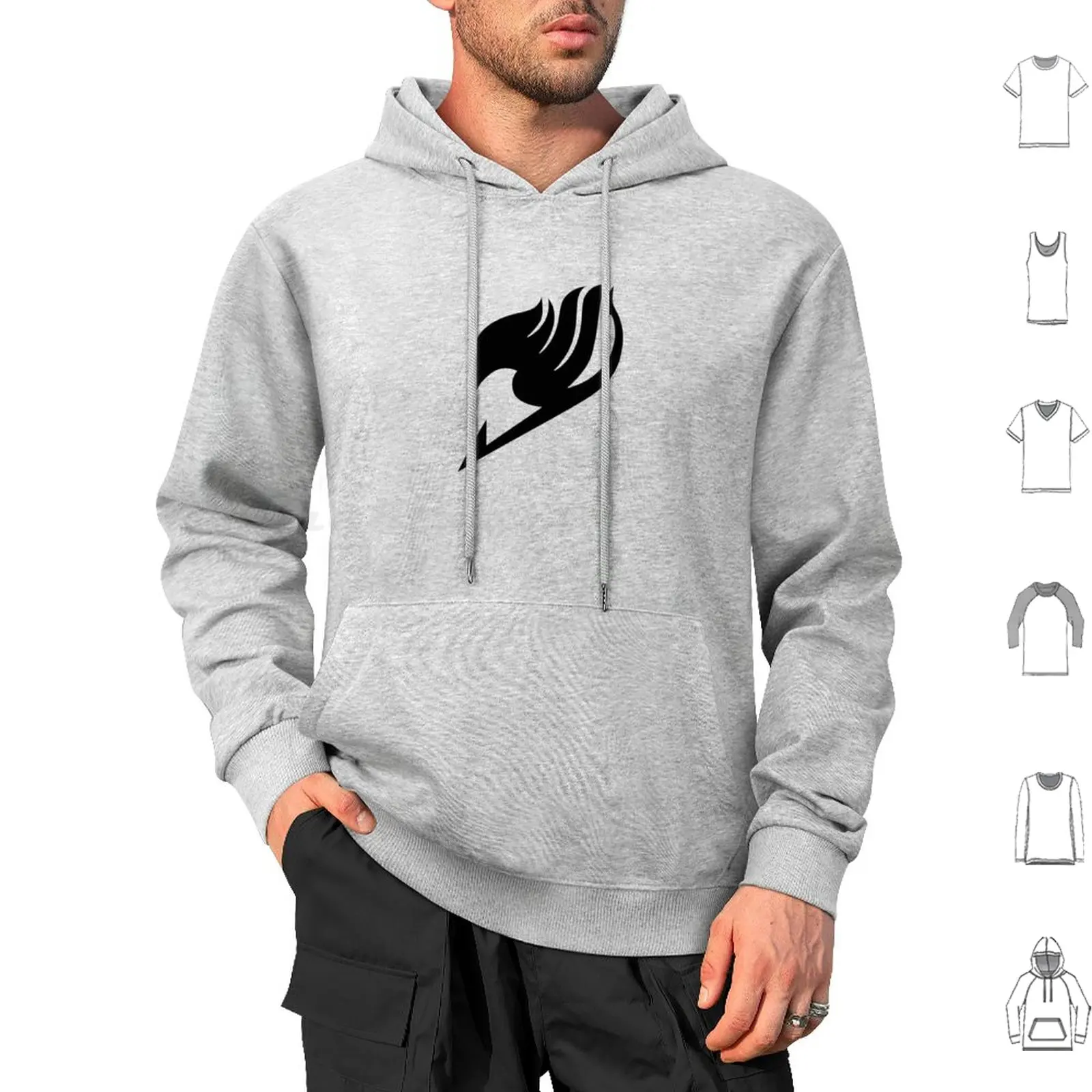 Fairy Tail Logo Hoodie cotton Long Sleeve Fairy Tail Logo Manga Guild Anime Fairy Tail Fairytail Guild Mark Natsu Lucy