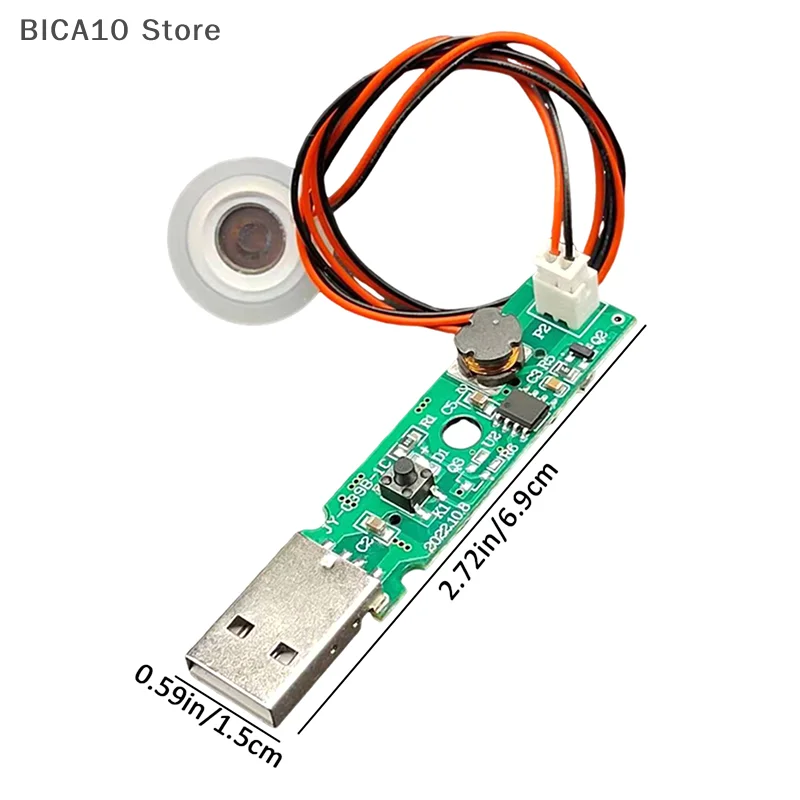 USB 5V 1.5-2W 초음파 분무 가습기 모듈 DIY 보습 변환기 안개 제조기 Atomize 고무 가스켓 키트