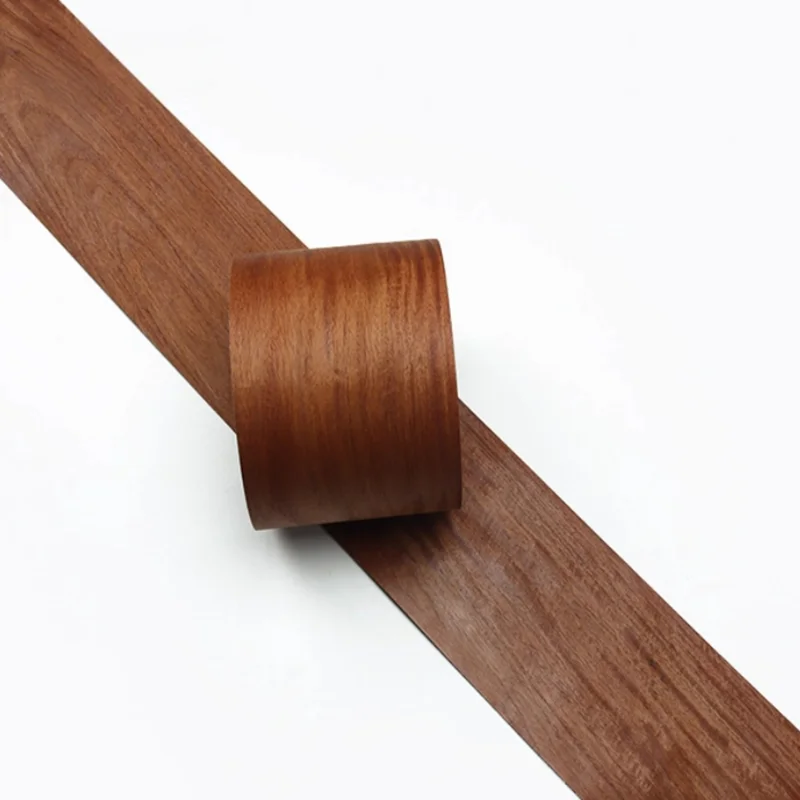0.5mm Natural Burma Padauk Wood Veneer Sheet Myanmar Rosewood for Piano Guitar DIY Luxury Furniture Door Panel Veneer L:250x14cm