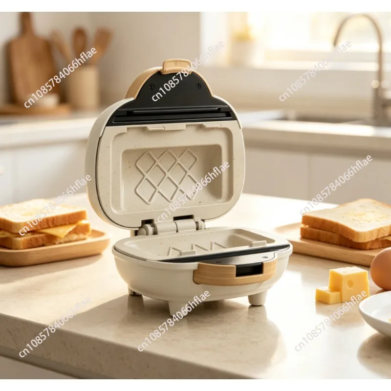 Multifunctional Sandwich Maker Mini Sandwich Breakfast Machine Double-Sided Heating Frying Pan Cheese Grill Hot Dog Toaster
