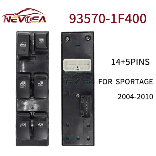 Imagen 2 del producto NEVOSA -Regulador de potencia eléctrica para Kia Sportage, interruptor de ventana de Control, piezas de coche 93570-1F400 93570-3W450 93570-3W450 93570-3W450