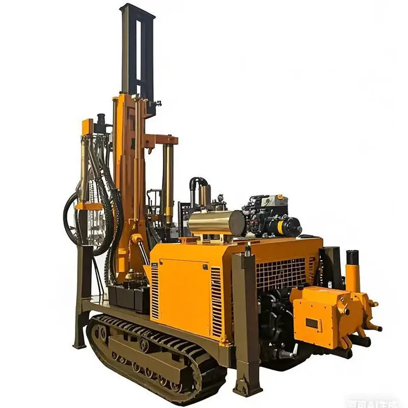 Hot Sale 100 Meter Drilling Rig Machine 200M Depth Full Hydraulic Drilling Rig Pneumatic Water Well Drill Rig Machine for US