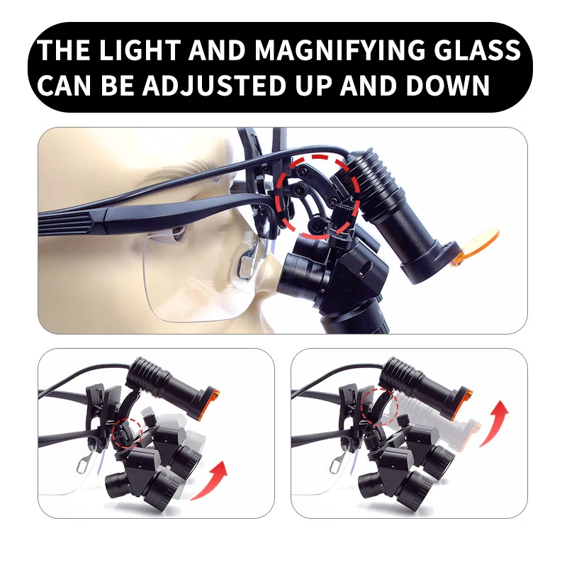 4X 5X 6X Dental Loupes Binocular Magnifying Glasses 48° Wide Angle Cervical spondylosis prevention Dental Lab ENT Surgical Tools