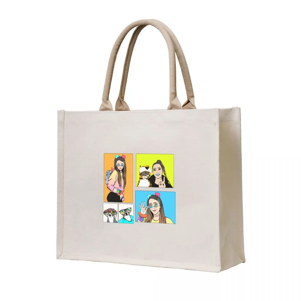 

Jenna Marbles Stickers Tote Bag personalized tote bag Canvas Canvas bag for women