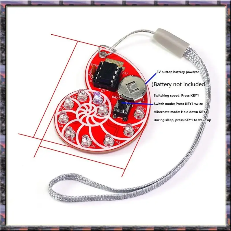 

Hot Sale LED Running Light DIY Kit LED Running Light Electronic DIY Kit LED Shell Running Light Kit SMD SMT Electronic Kit