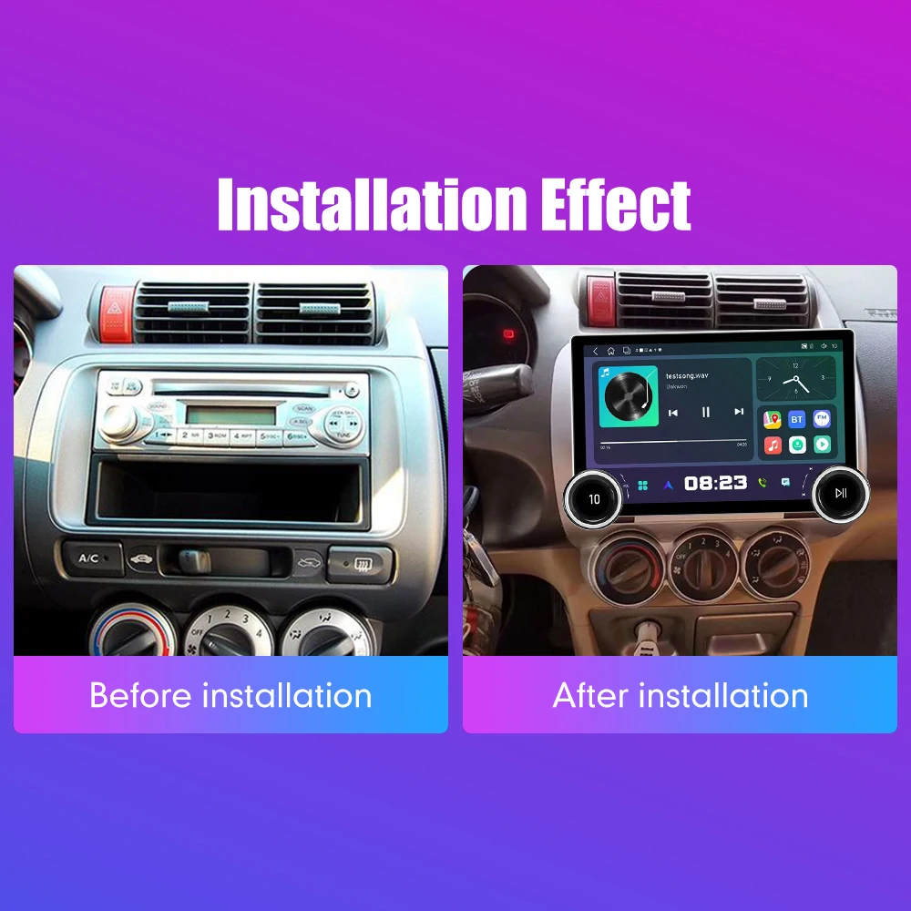 11.8 بوصة 2K مقابض مزدوجة 2 Din راديو السيارة لتناسب سيفيك 2004-2007 راديو السيارة DVD الوسائط المتعددة مشغل فيديو أندرويد السيارات Carplay #2