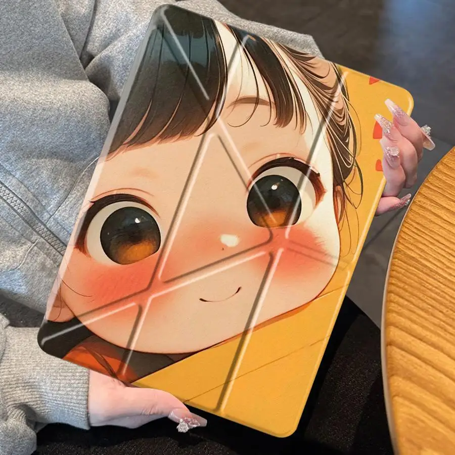 

Cute Ancient Chinese Makeup Holder Cover Tablet Case For iPad Pro 11th 10th 9th 8th 7th 12.9inch Mini 6 7 Pro 2025 Air 4 5 M3 M2