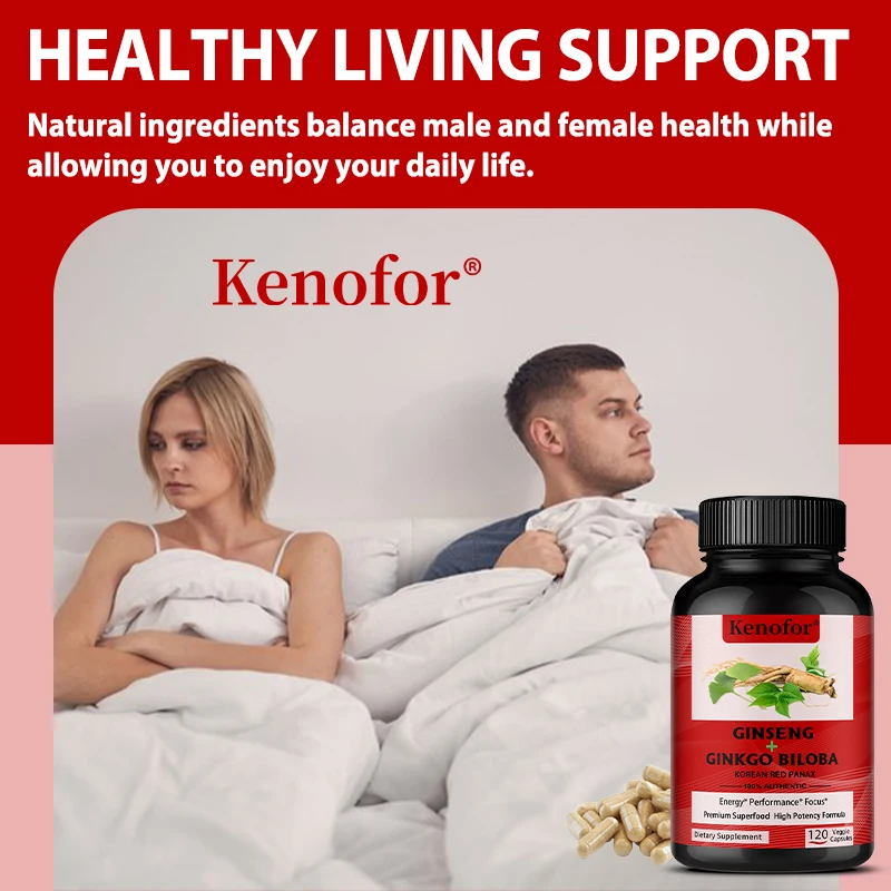 Ginkgo Biloba 1000mg Capsules - With Vitamin B & Zinc, Brain Health & Memory Support, Gluten-Free Non-GMO Vegan Supplement