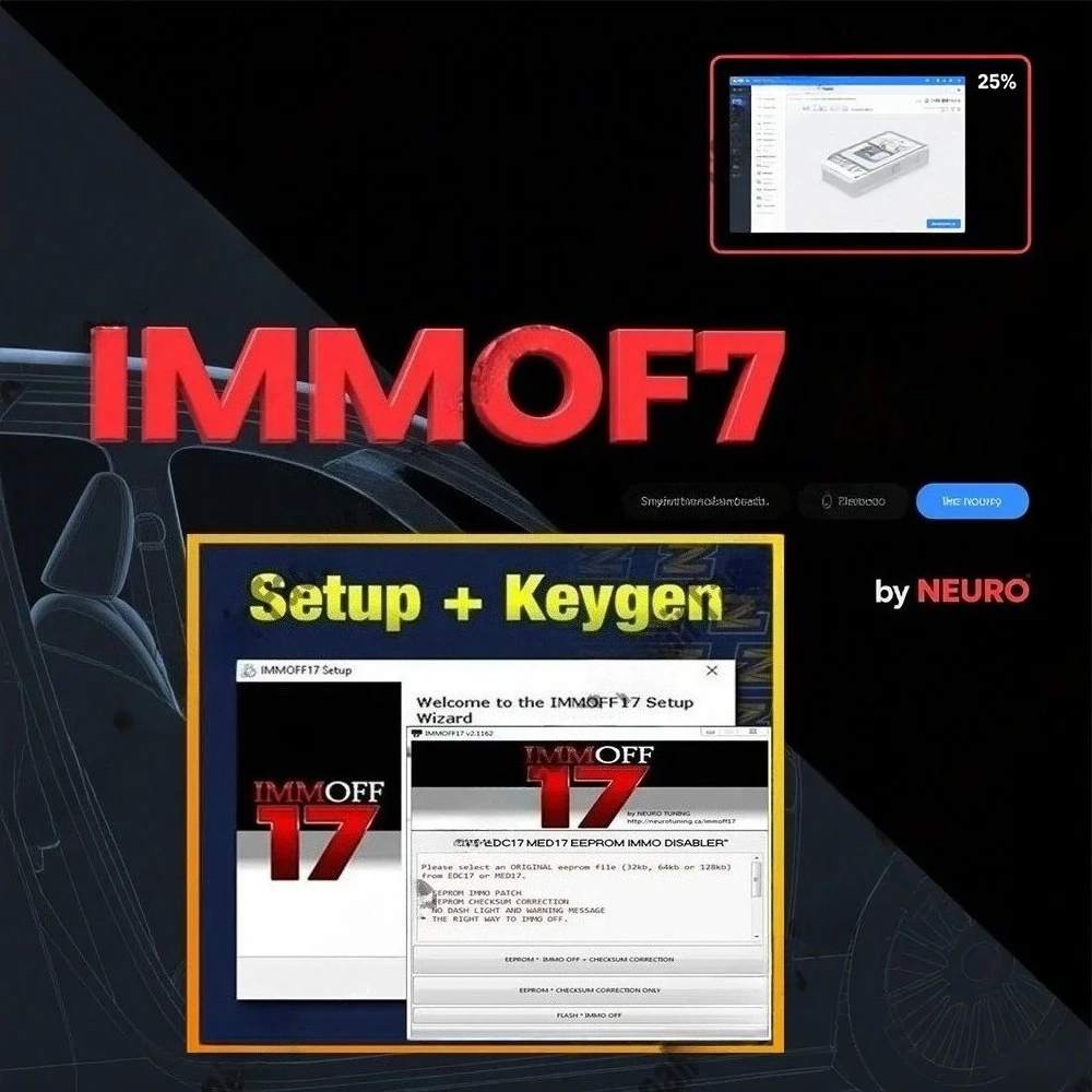 IMMOFF17 IMMO OFF El más nuevo software EDC17 con keygen Immo Off Ecu programa NEUROTUNING Immoff17 Desabler y instalar una guía