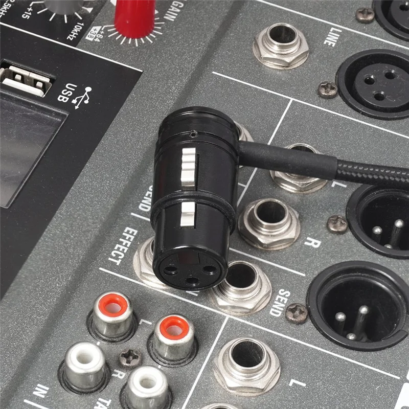 A92Z Kompakter XLR-Mikrofon-Lötadapter, männlich und weiblich, verstellbar 90er °   Rechtwinkliger 3-poliger XLR-Lötanschluss, 3-polige XLR-Enden