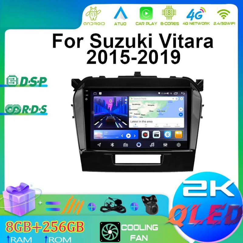 

For Suzuki Vitara 15-19 Car Multimedia Player Android Car Player GPS WIFI Carplay 4G Car Radio Navigation Stereo Car Electronic