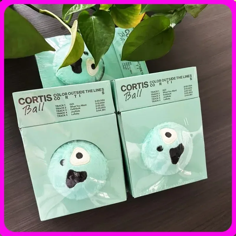 In Stock Cortis Ball Plush Doll Kpop Album Color Outside The Lines Mint Green Fluffy Collectible For Kpop Fans