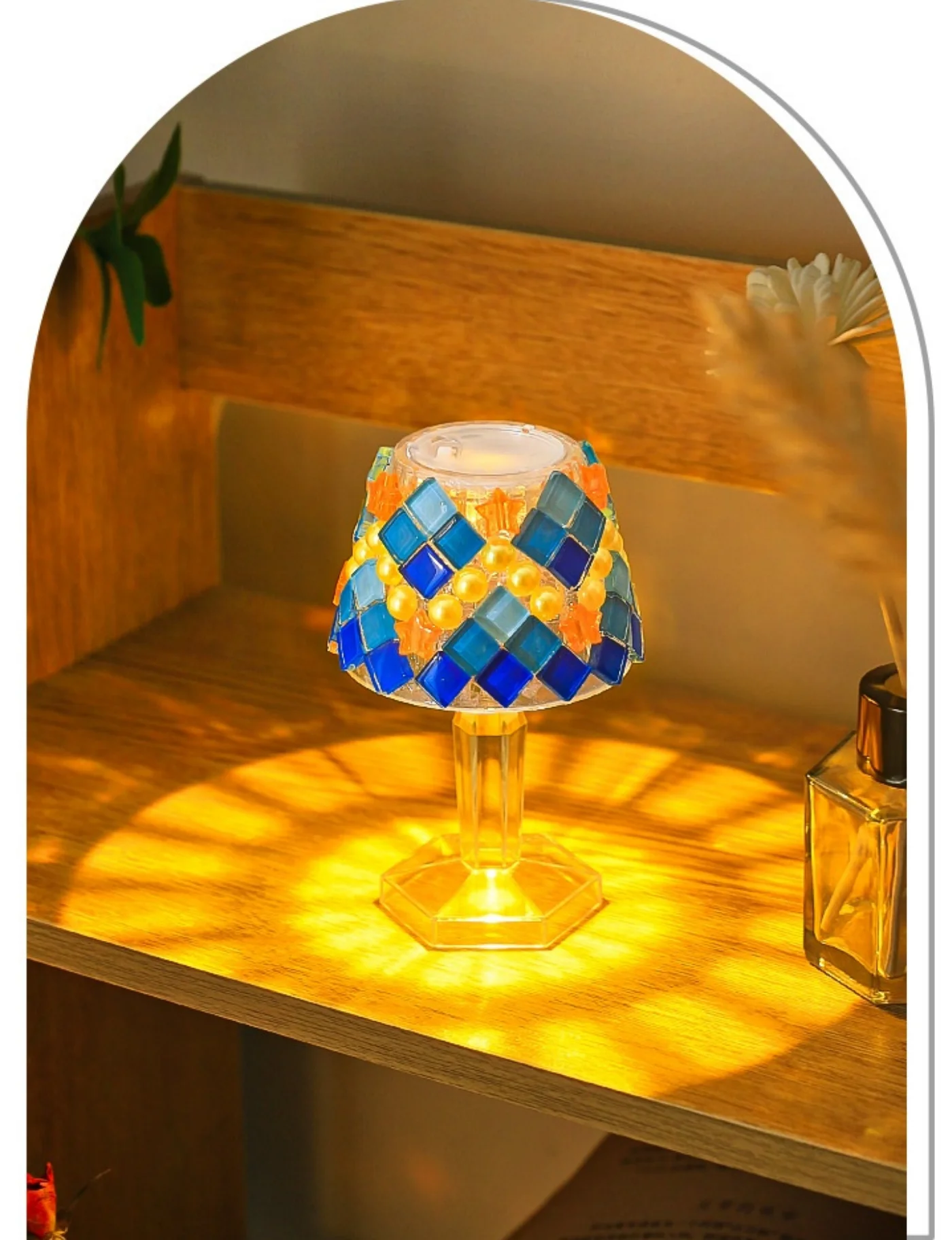 Mosaic DIY Table Lamp Material - Desk Setup Lamp 评论和价格
