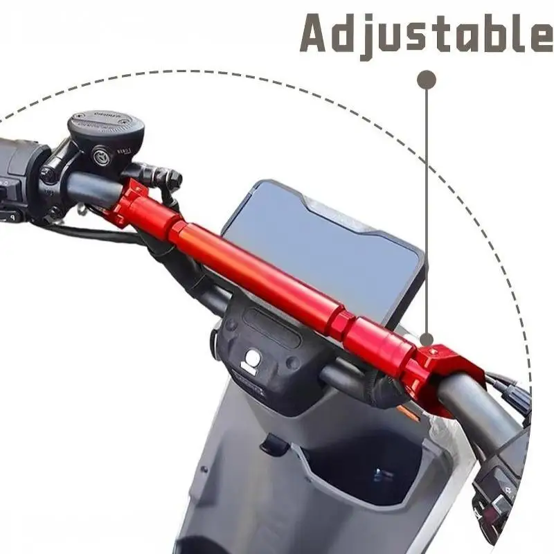 【MO】Motorcycle Thick Balance Bar Universal 22mm Aluminum Crossbar Strengthen Handlebar Extended Moto Handle Grip Reinforce Lever