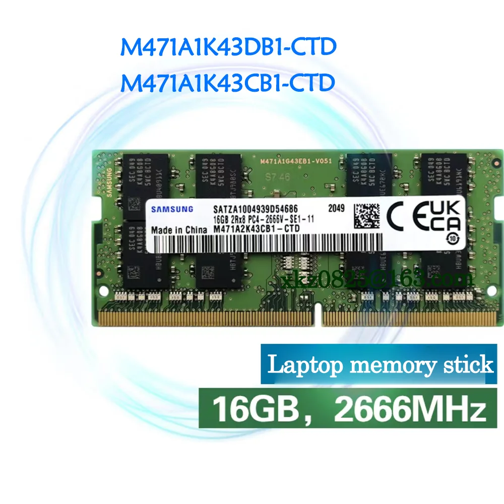 Brand New Original DDR4 16G 2666MHz 2Rx8 PC4-2666V M471A2K43DB1-CTD M471A2K43CB1-CTD Notebook Memory Module