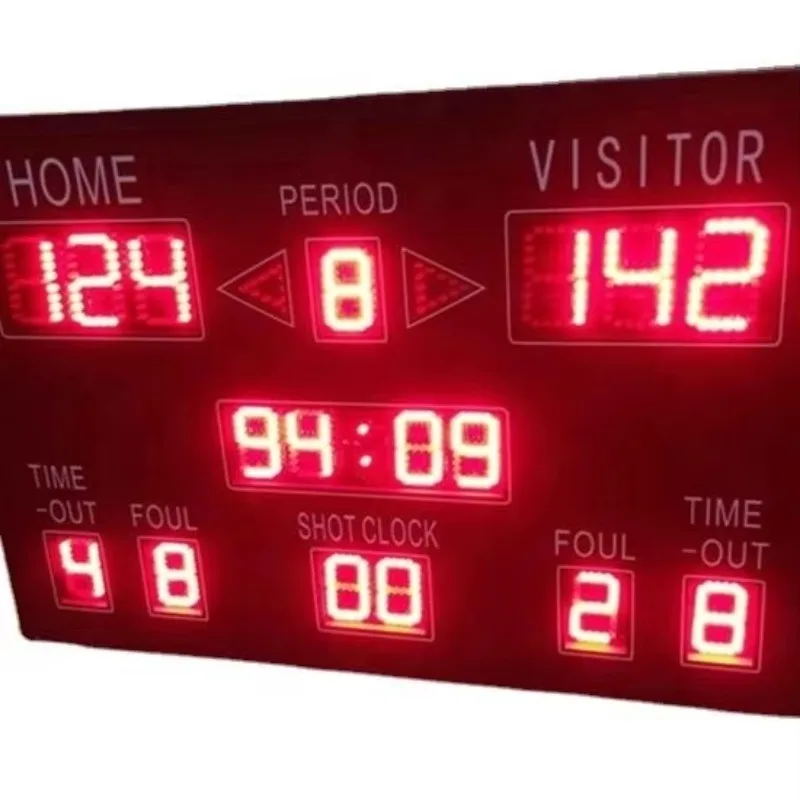 Portable Moving Scoreboard Changeable Sign 3" Digital Electronic Scoreboard Wireless Basketball Led Display Scoreboard