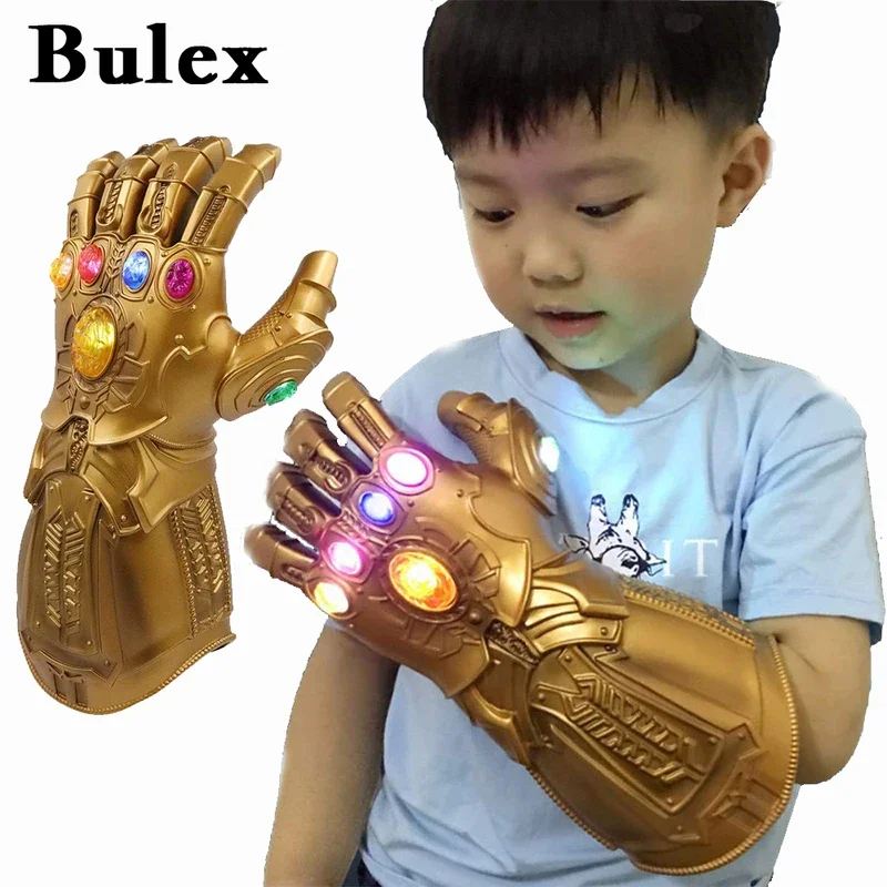 

Bulex Infinity Gauntlet Light Glove супергерой косплей перчатки светодиодный карнавальный костюм для детей и взрослых реквизит на Хэллоуин