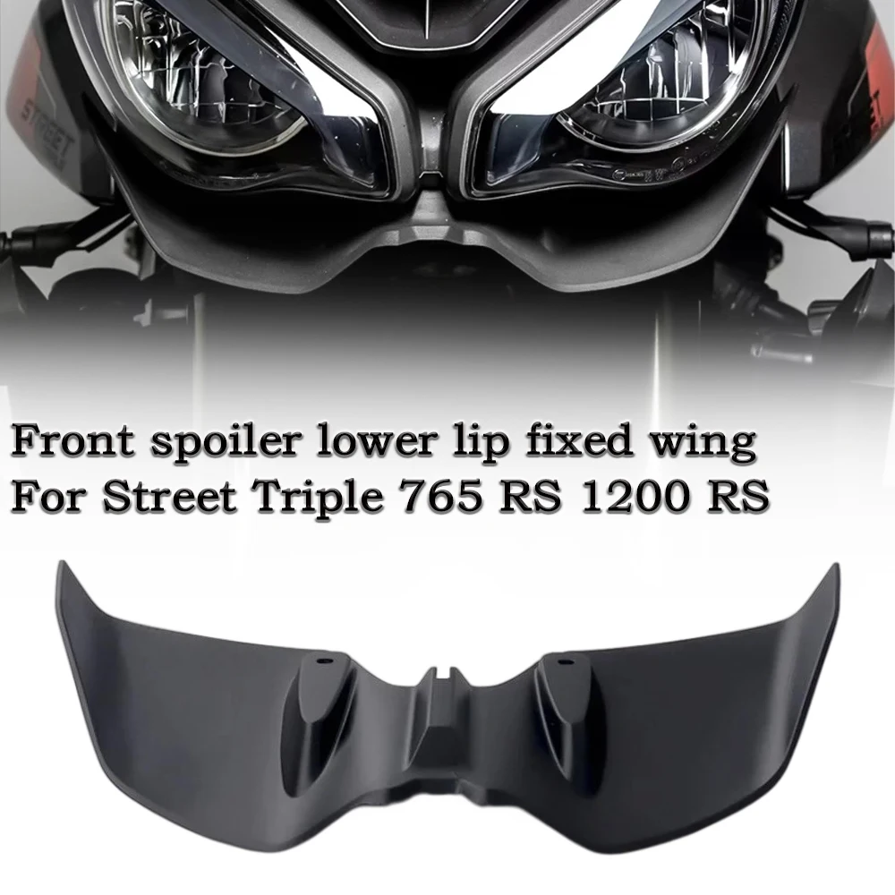 For Triumph Street Triple 765 RS 1200 RS Front Spoiler Lower Spoiler Lower Lip GP Wing Downforce Naked Frontal Spoilers