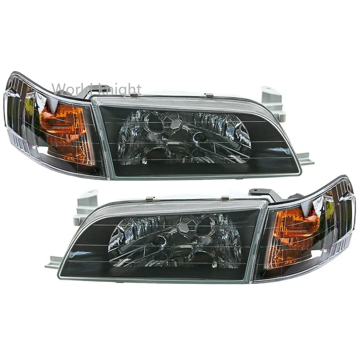 Car Front Corner Lamp Lights Lens Black Signal Lamp  Headlight For Toyota Corolla AE100 E100 AE101 1992 - 1995 Turn signal